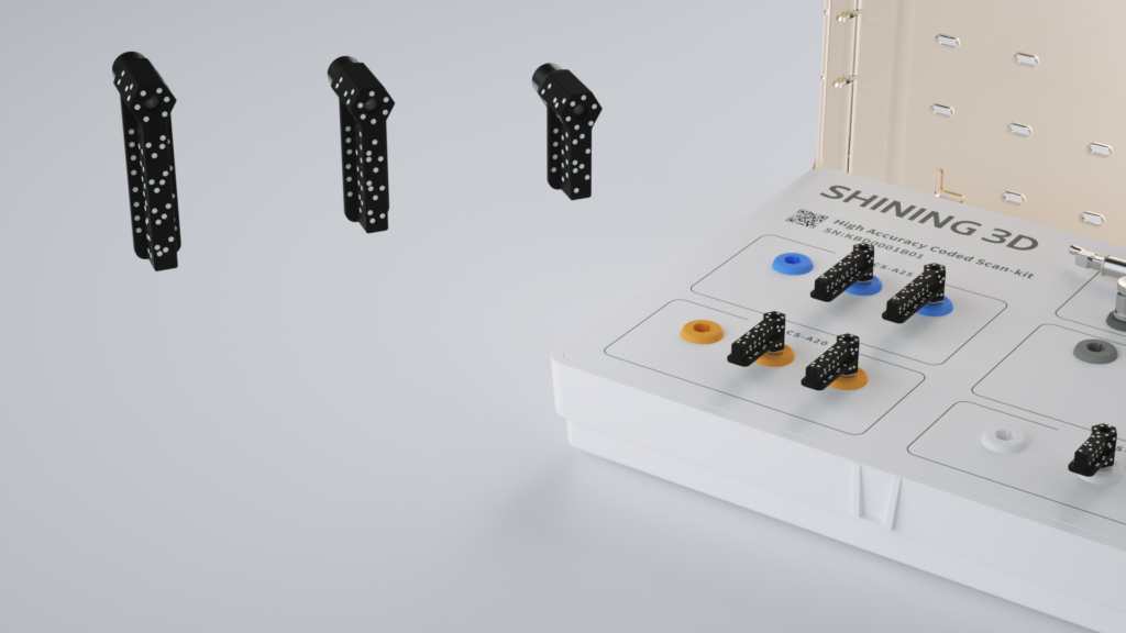 boite et scanbodies de la marque SHINING 3D
